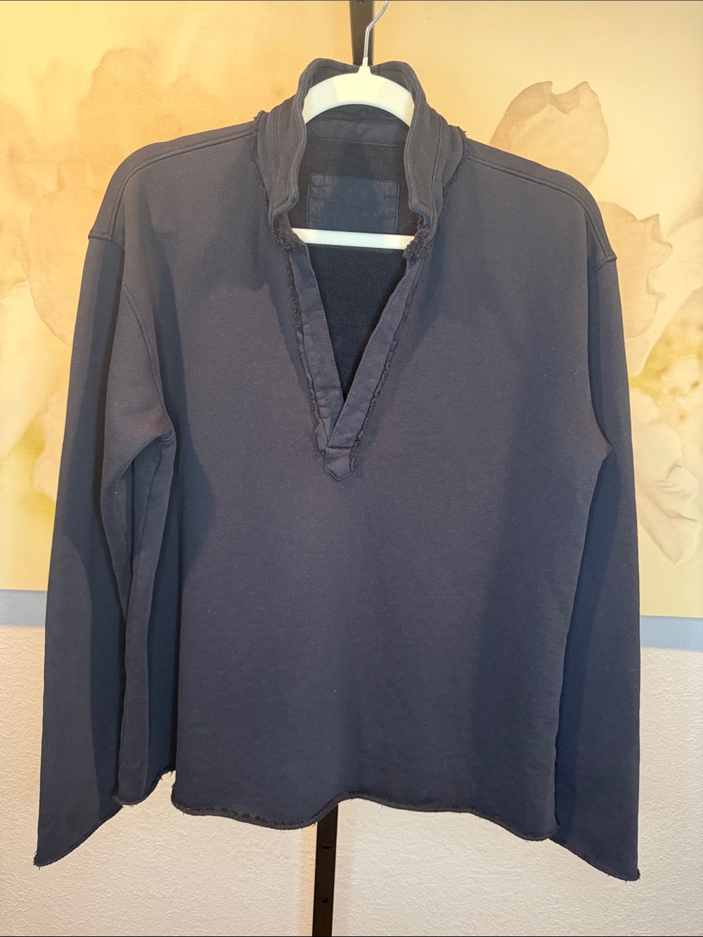 🆕Frank & Eileen Patrick Popover Henley in British Royal Navy Triple Terry - Picture 5 of 6